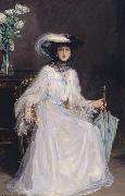 Sir John Lavery Evelyn Farquhar, wife of Captain Francis Douglas Farquhar daughter of the John Hely-Hutchinson, 5th Earl of Donoughmore oil painting artist